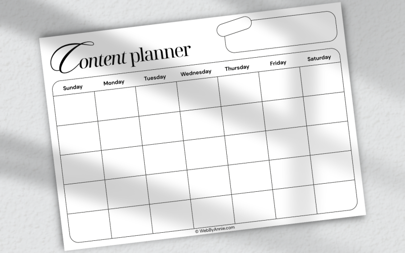 content planner sun